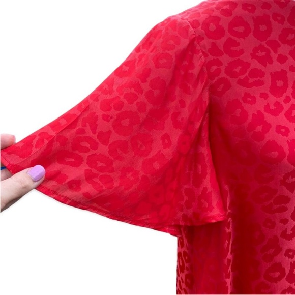 NWT Show Me Your Mumu Red Leopard Shift Dress | Small - Picture 6 of 9
